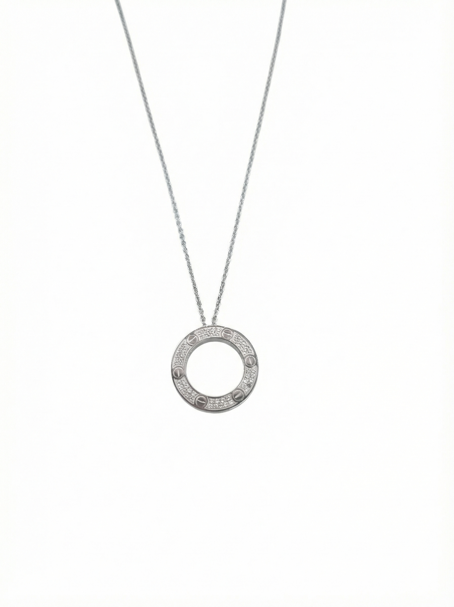 Celeste Circle Pendant Necklace