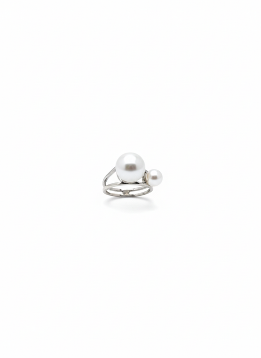 Luna Duo Pearl Ring