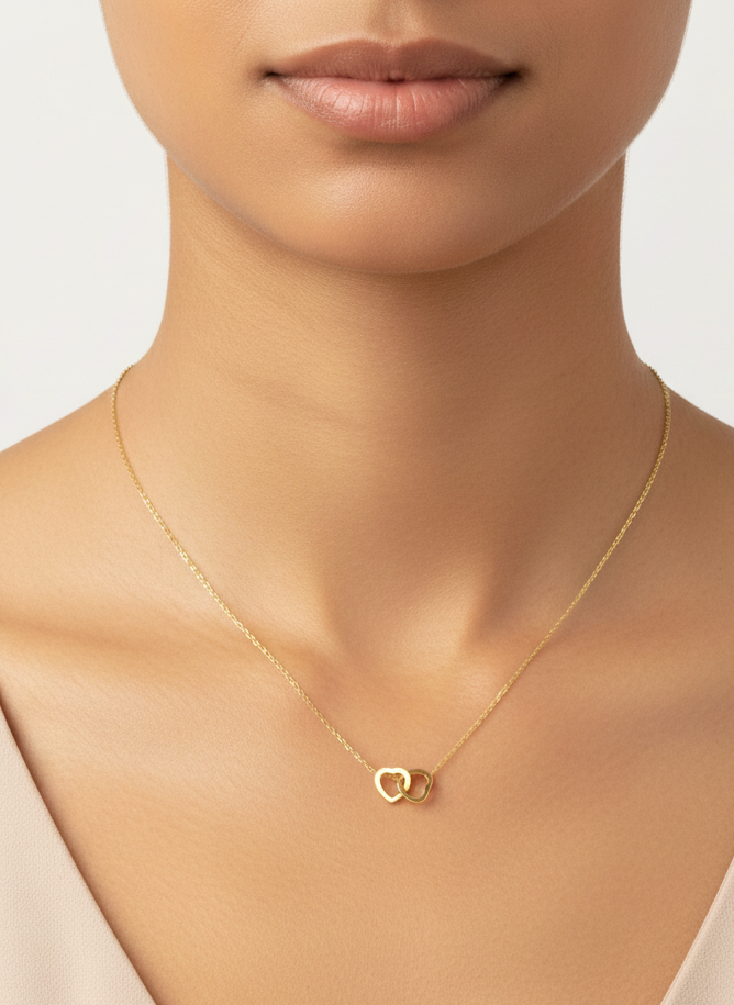 Linked Hearts Necklace