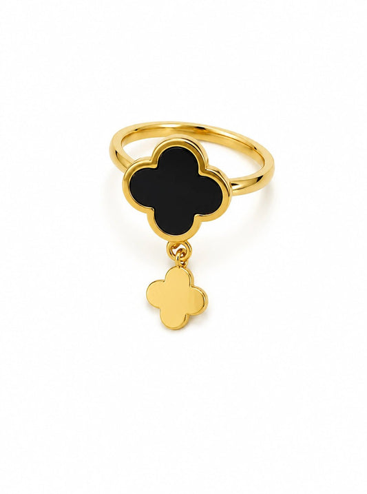 Clover Charm Duo Ring - ZIORF