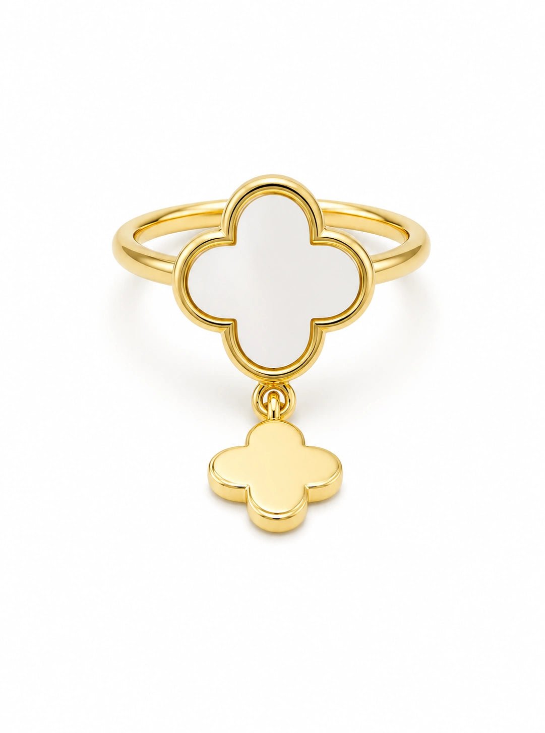 Clover Charm Duo Ring - ZIORF