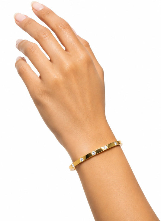 Crystal Line Luxe Bangle - ZIORF