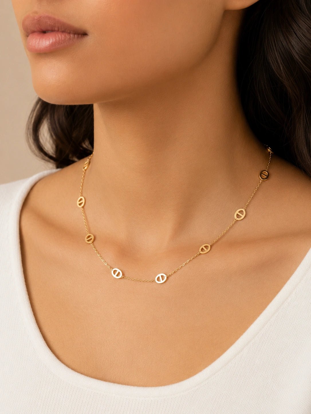 Eternal Oval Link Necklace - ZIORF