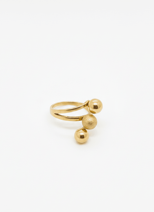 Golden Orbit Wrap Ring - ZIORF