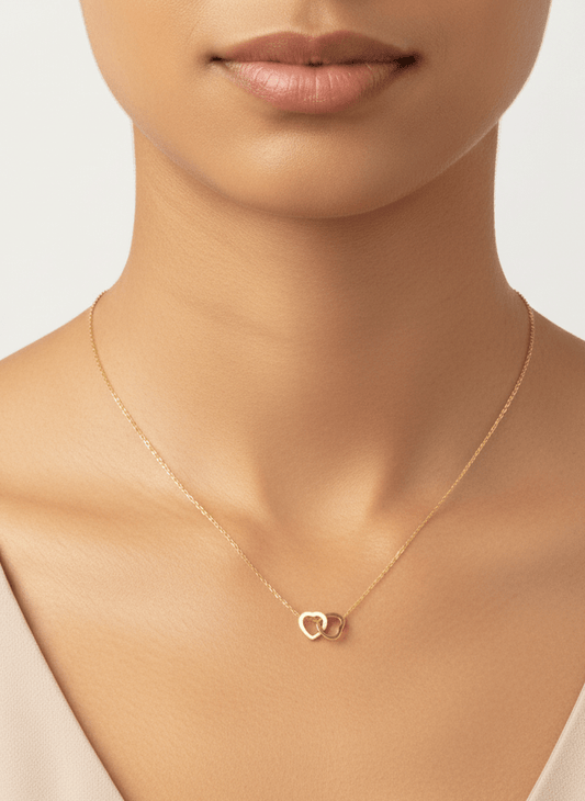 Linked Hearts Necklace - ZIORF