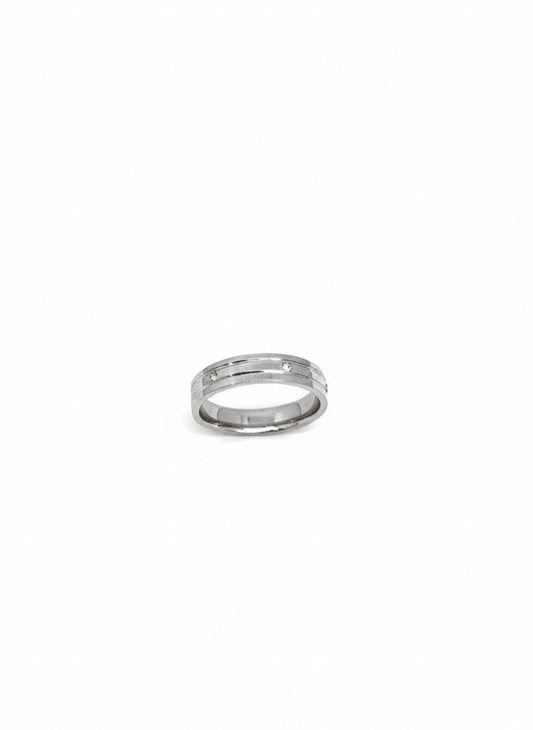 Silver Duo Crystal Band - ZIORF
