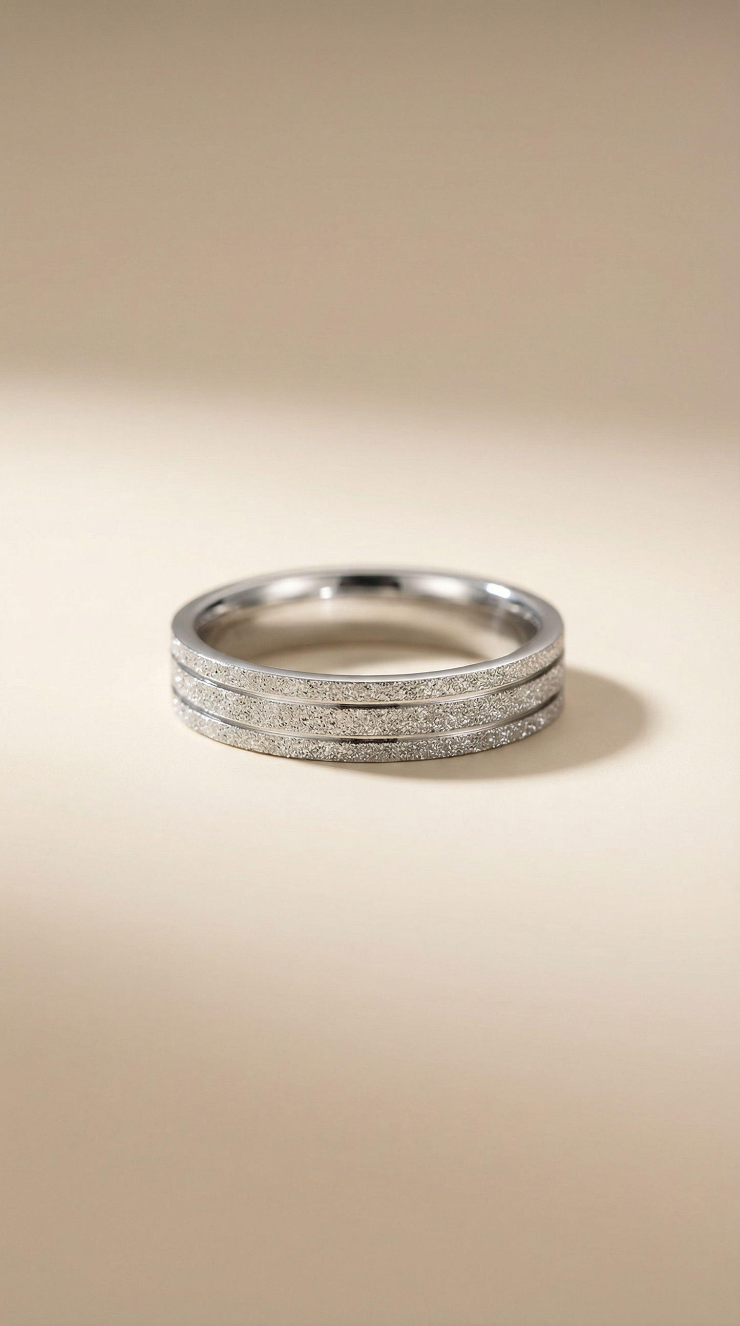 Triple Pavé Band Ring – Silver