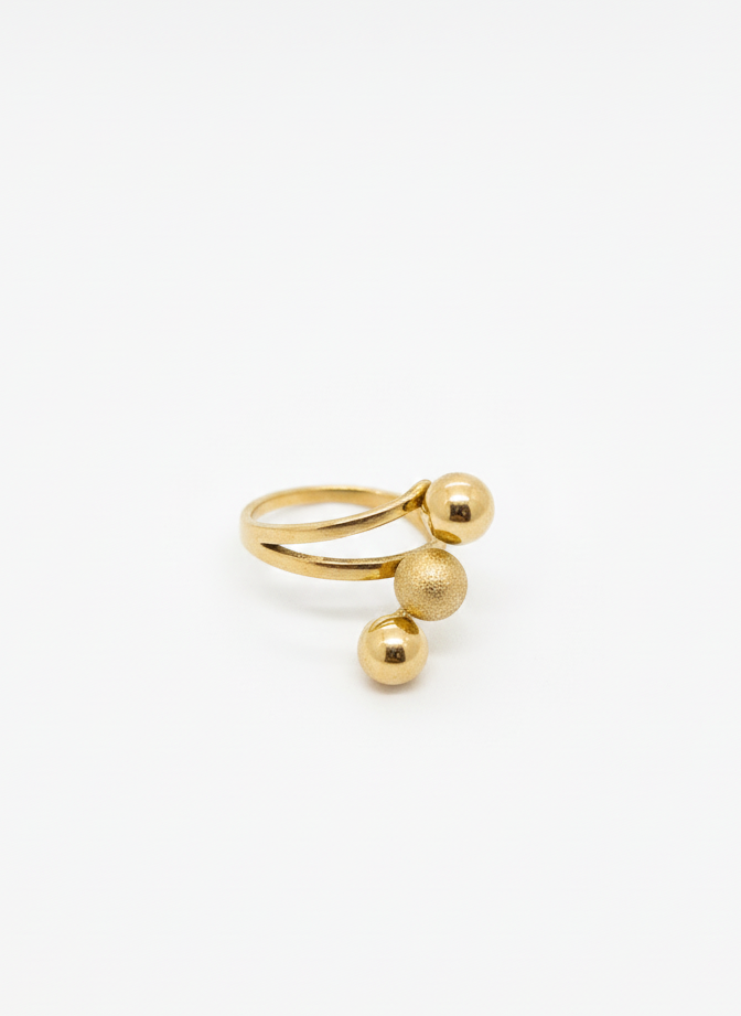 Golden Orbit Wrap Ring