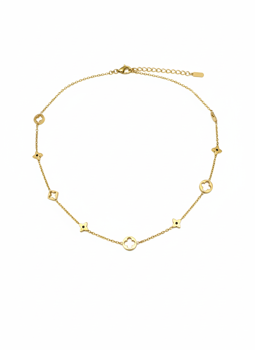 Luxe Clover Charm Necklace