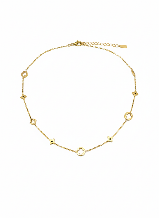 Luxe Clover Charm Necklace