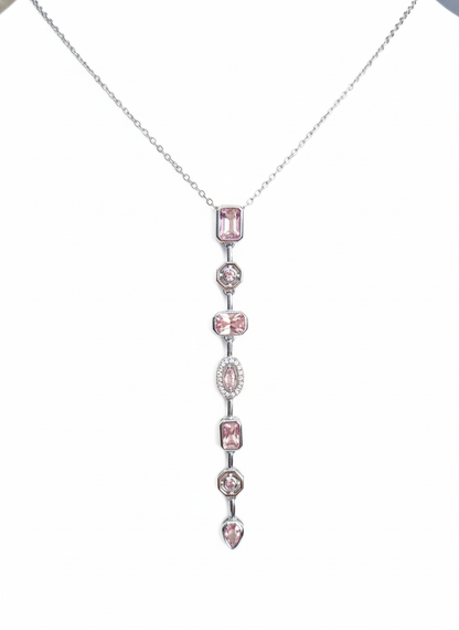 Rosaline Crystal Drop Necklace