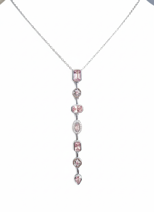 Rosaline Crystal Drop Necklace
