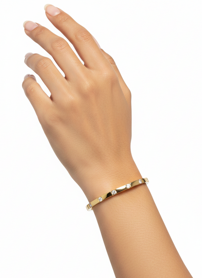 Crystal Line Luxe Bangle