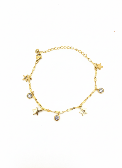 Starlit Charm Crystal Bracelet