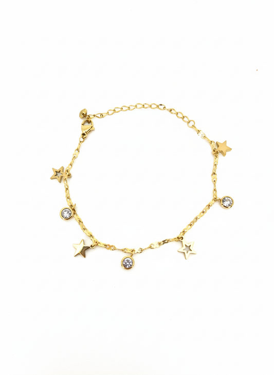 Starlit Charm Crystal Bracelet