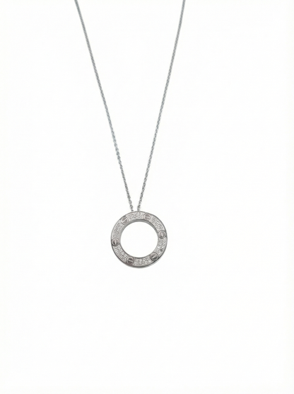 Celeste Circle Pendant Necklace
