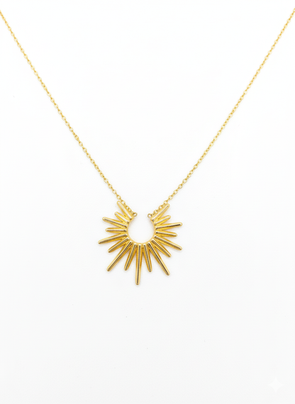 Celestial Radiance Sunburst Necklace