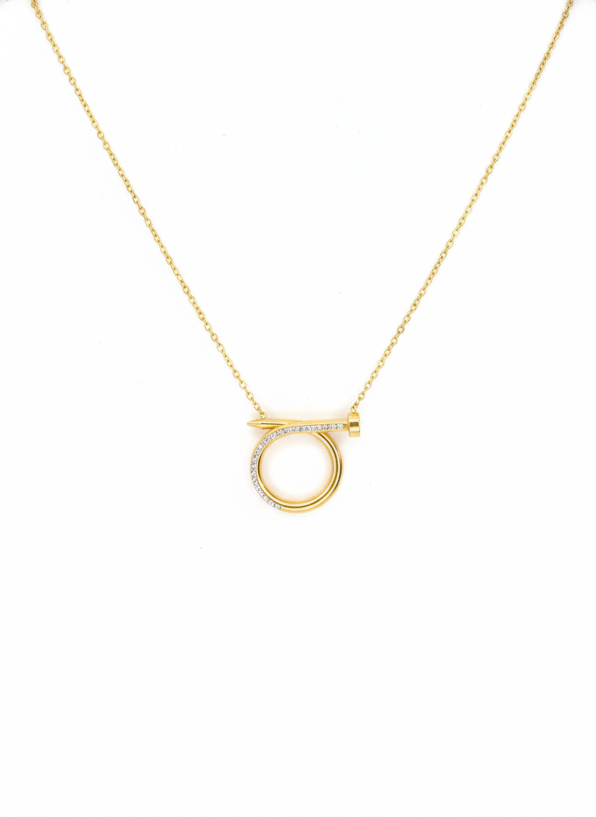 Astra Loop Nail Pendant Necklace