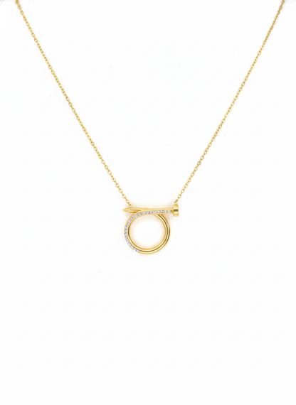 Astra Loop Nail Pendant Necklace