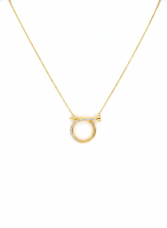Astra Loop Nail Pendant Necklace