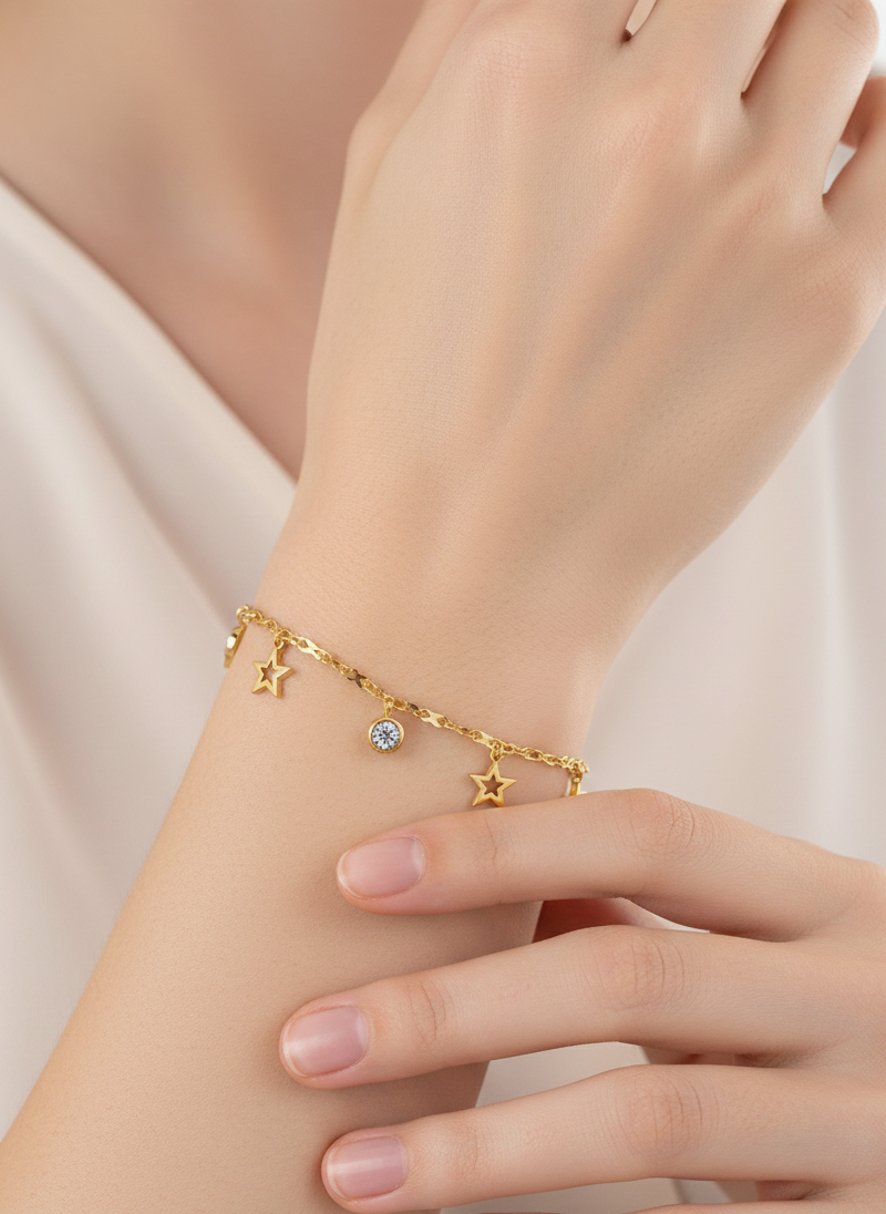 Starlit Charm Crystal Bracelet