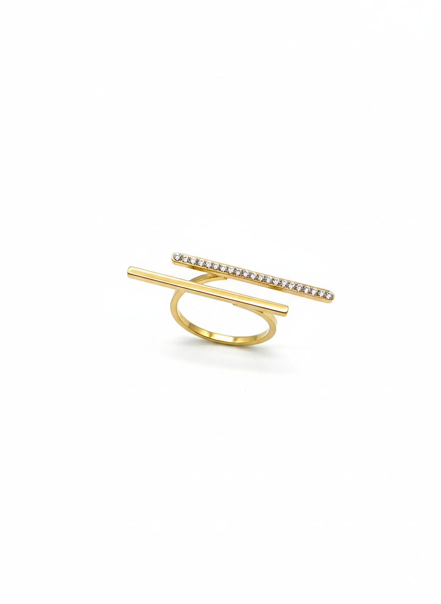 Dual Bar Statement Ring