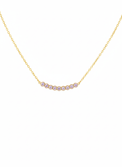 Blossom Curve Crystal Necklace