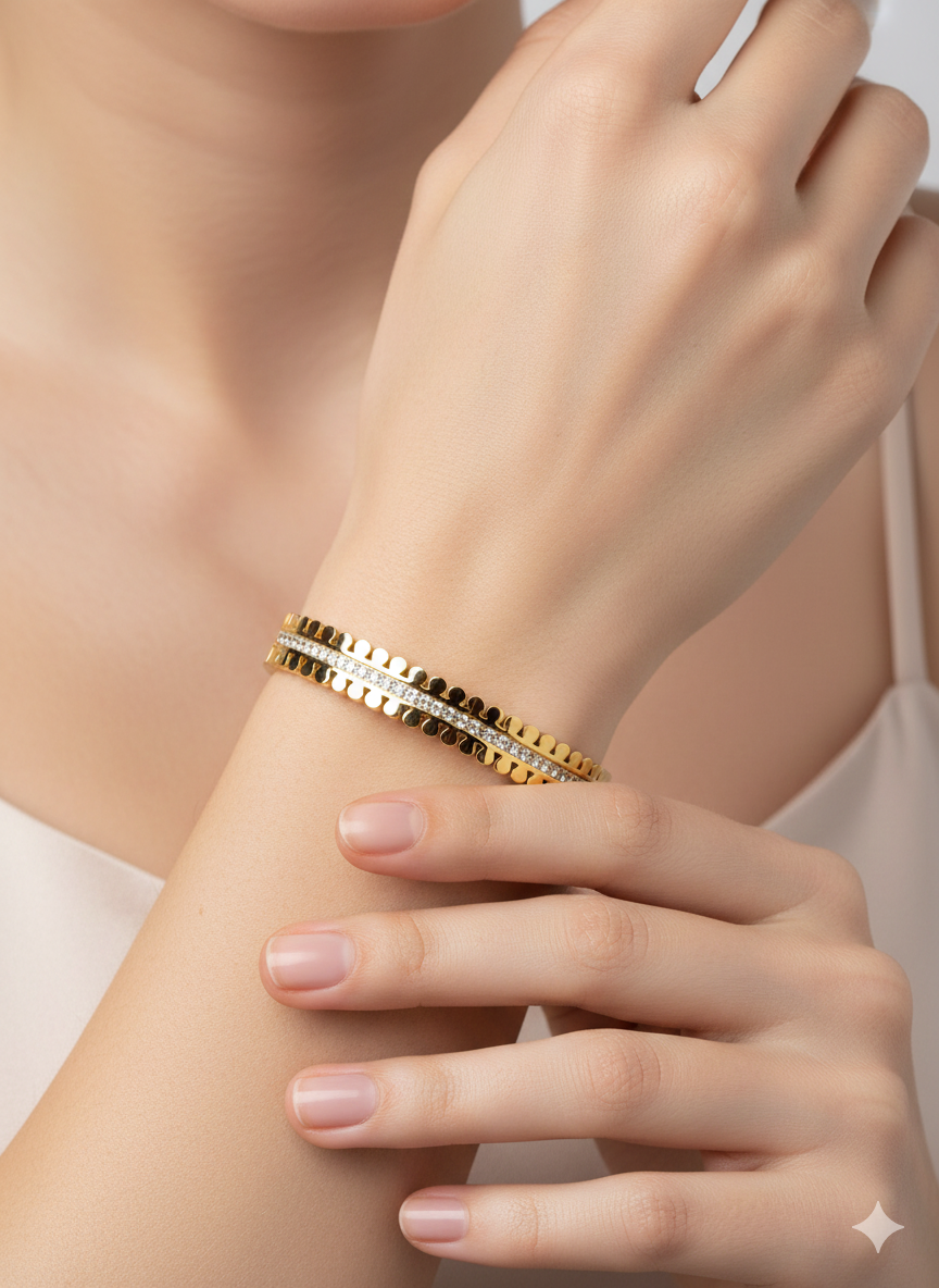 Crystal Ridge Bangle