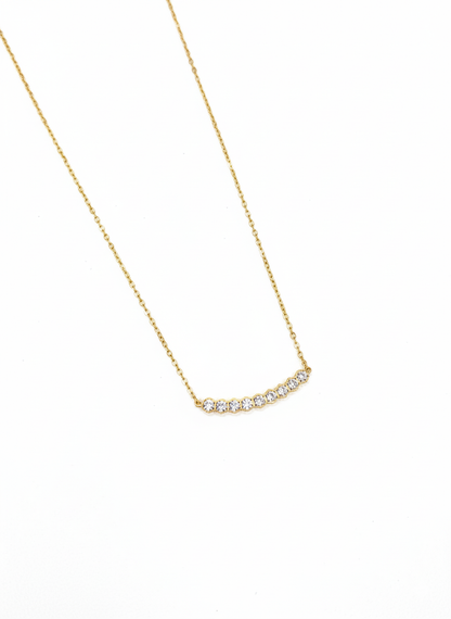 Blossom Curve Crystal Necklace