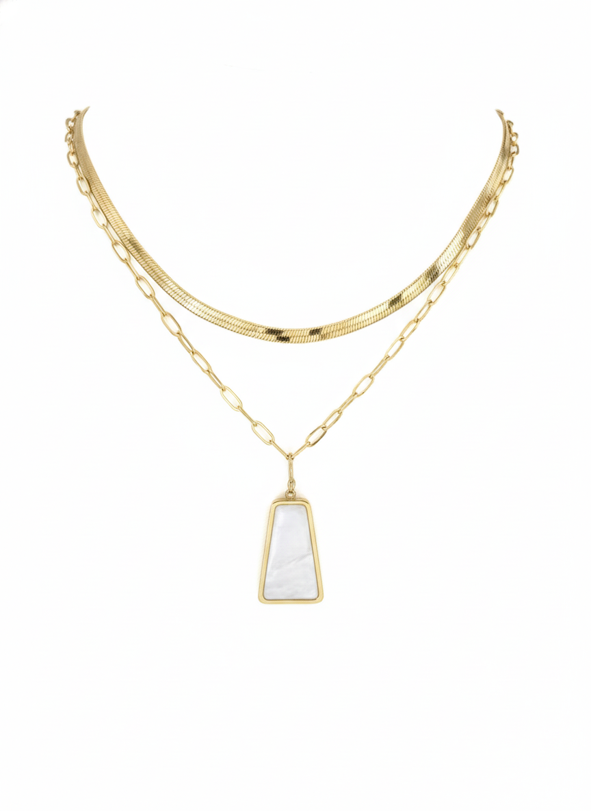 Luna Cascade Layered Pendant Necklace