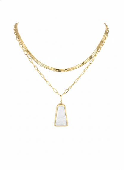 Luna Cascade Layered Pendant Necklace