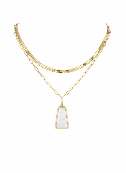 Luna Cascade Layered Pendant Necklace