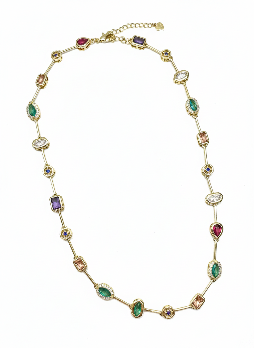 Aurora Gemstone Statement Necklace