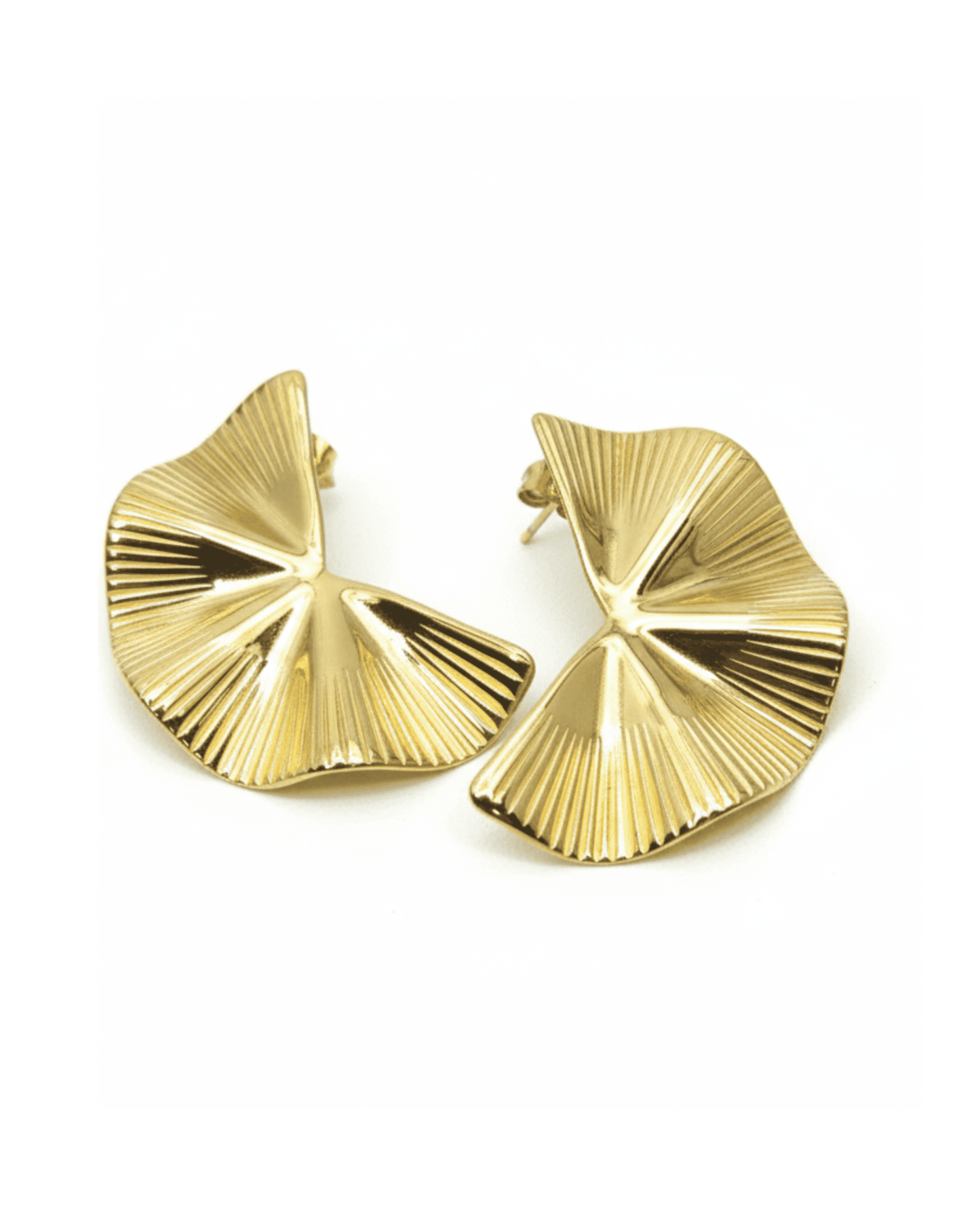 Art Deco Gold Statement Earrings - ZIORF