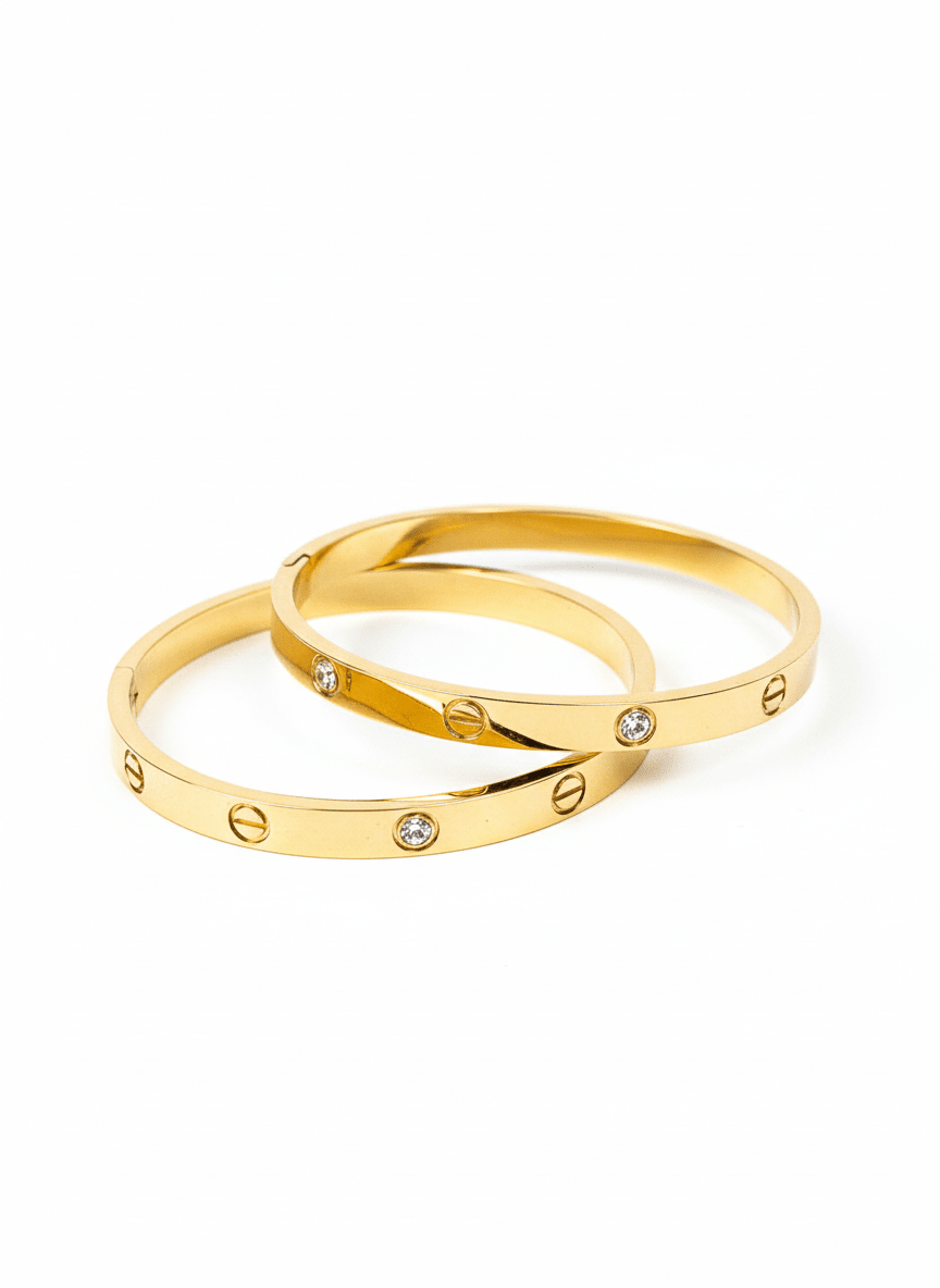 Aurora Studded Slim Bangle - ZIORF