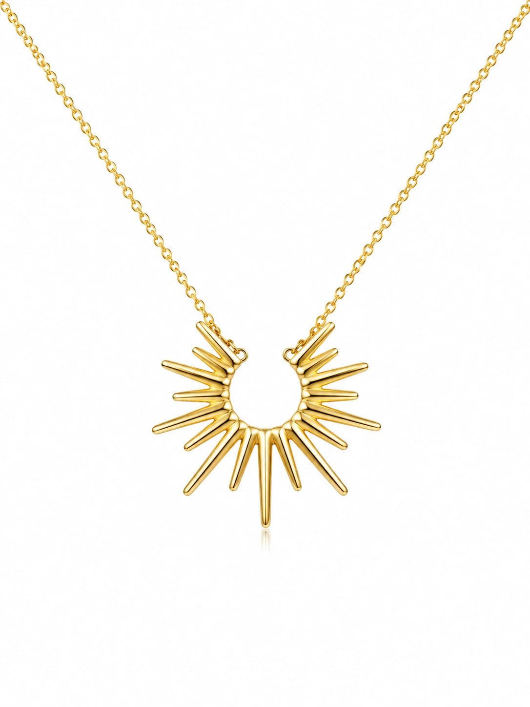 Celestial Radiance Sunburst Necklace - ZIORF