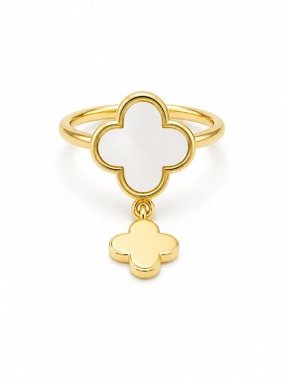 Clover Charm Duo Ring - ZIORF
