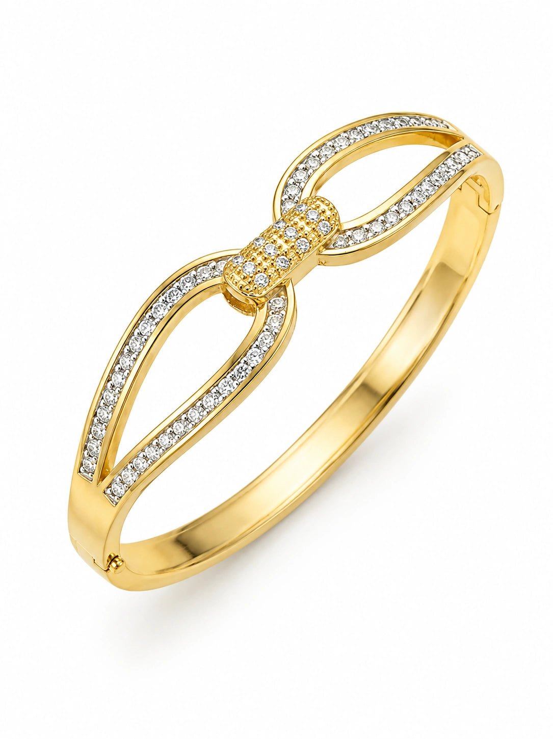 Crystal Bow Bangle - ZIORF