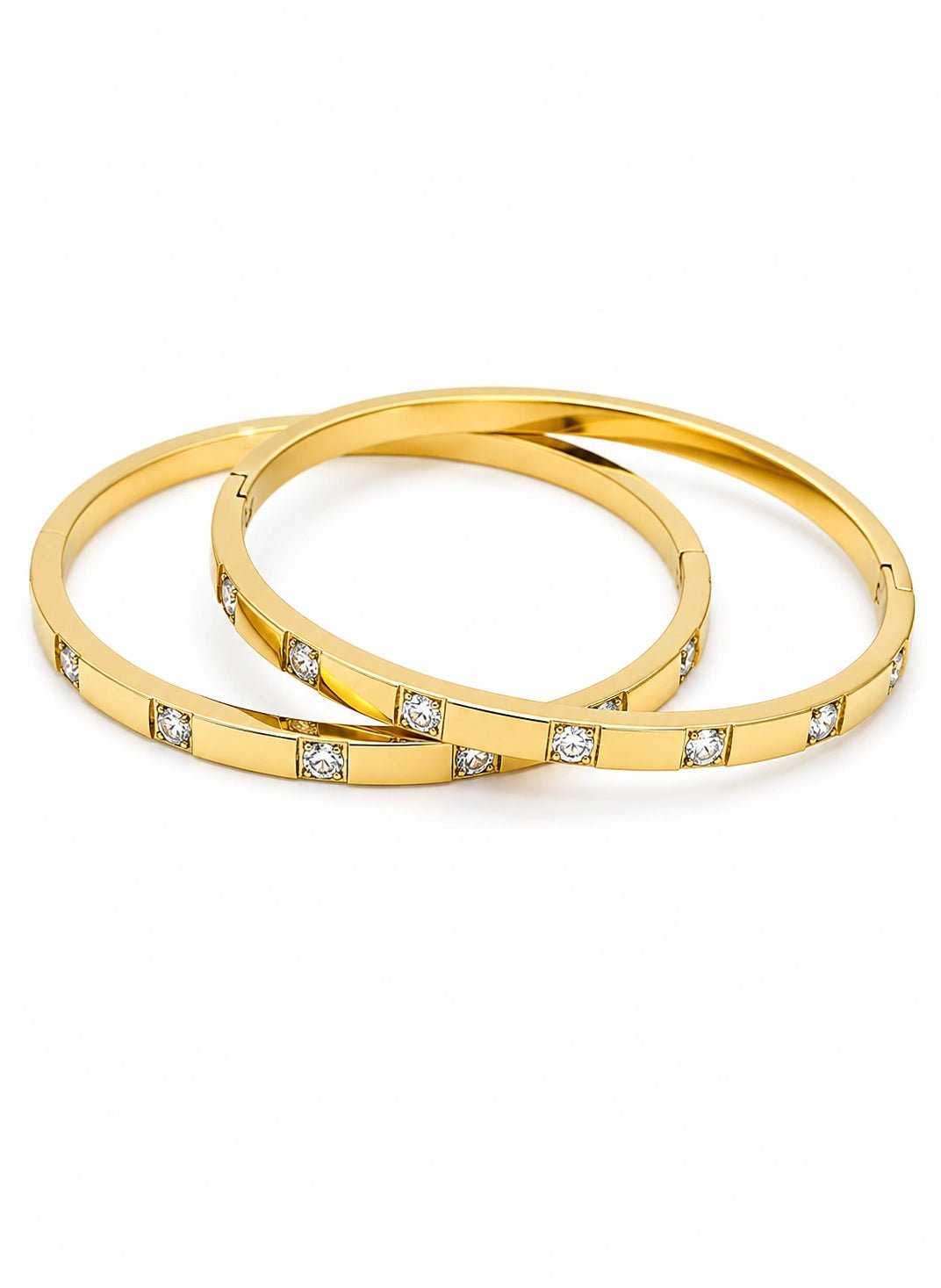 Crystal Line Luxe Bangle - ZIORF