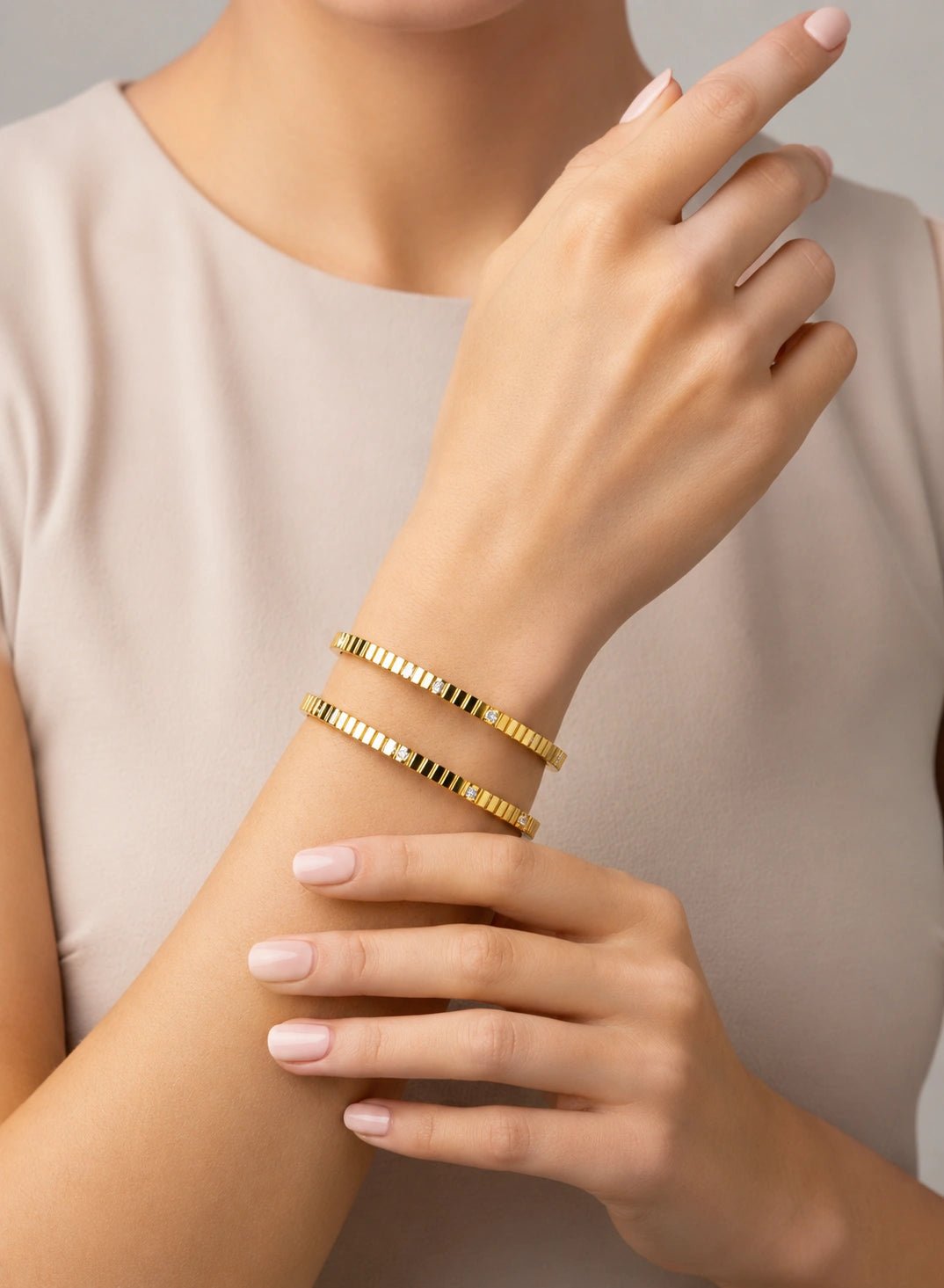 Crystal Link Bangle - ZIORF