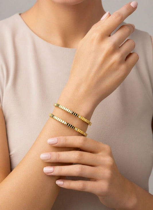 Crystal Link Bangle - ZIORF