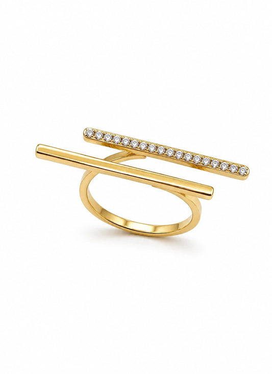 Dual Bar Statement Ring - ZIORF