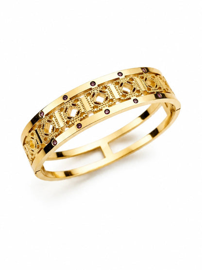 Filigree Geometric Bangle - ZIORF