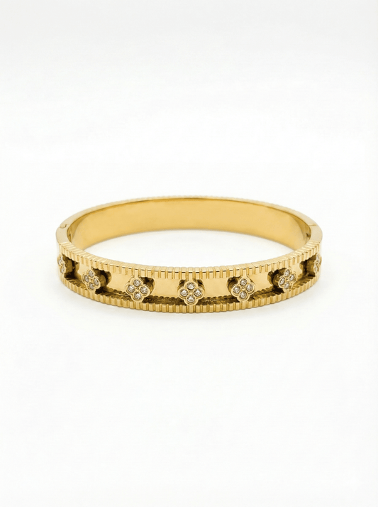 Floral Pattern Bangle - ZIORF
