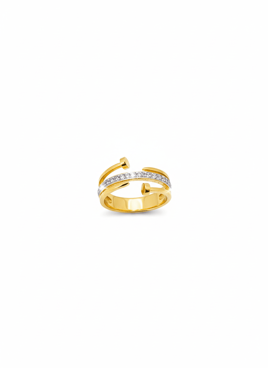 Gold CZ Wrap Ring - ZIORF
