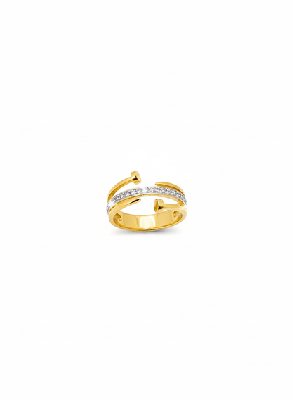 Gold CZ Wrap Ring - ZIORF