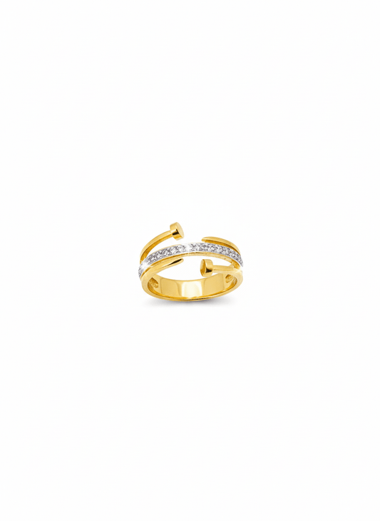 Gold CZ Wrap Ring - ZIORF