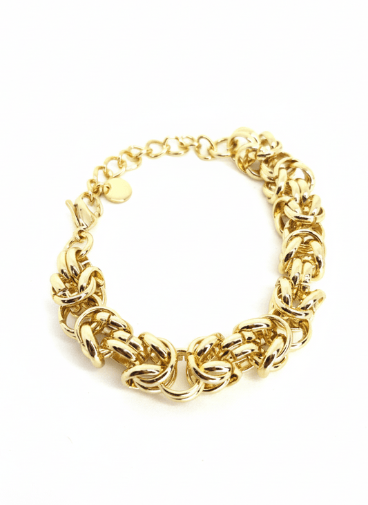 Golden Luxe Knot-Link Bracelet - ZIORF