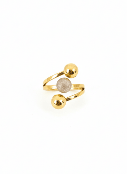 Golden Orbit Wrap Ring - ZIORF