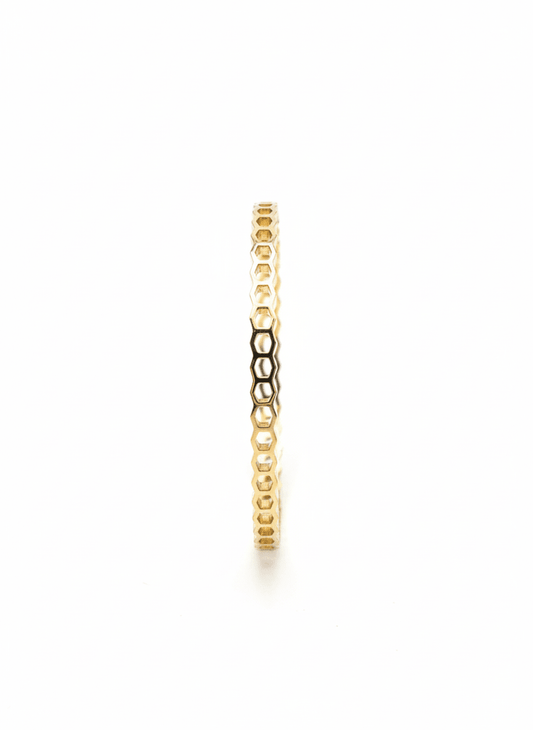Hexagon Cutout Bangle - ZIORF
